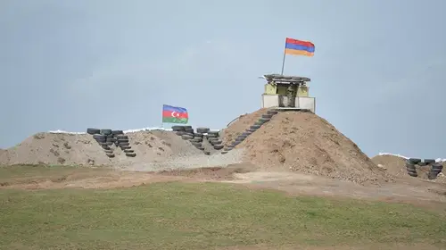 Граница Армении и Азербайджана. Фото : аппарат президента Республики Армения
